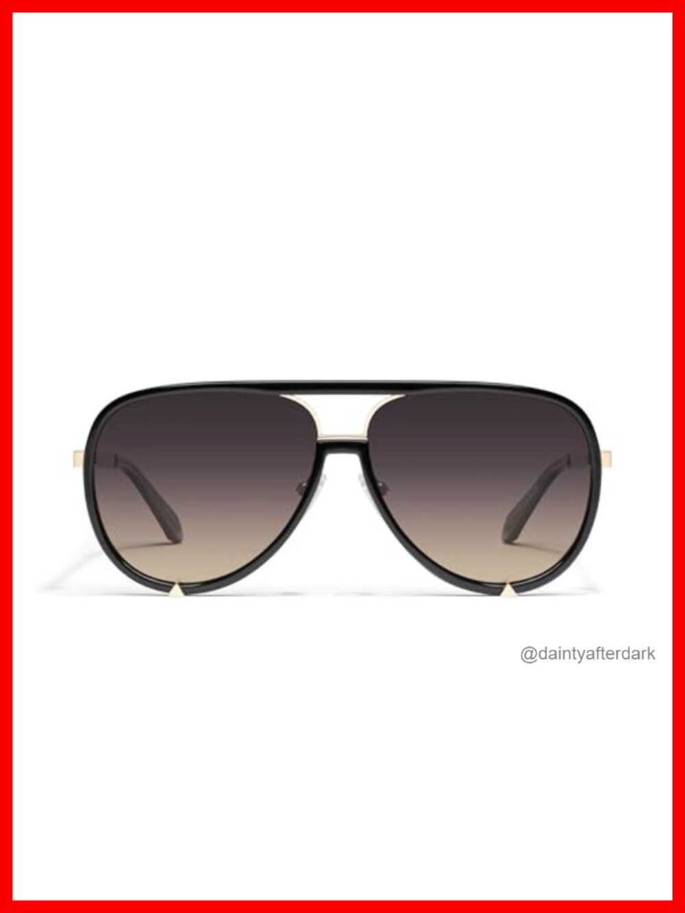 Aviator Polarized Sunglasses Full Frame Metal Detailing 60mm